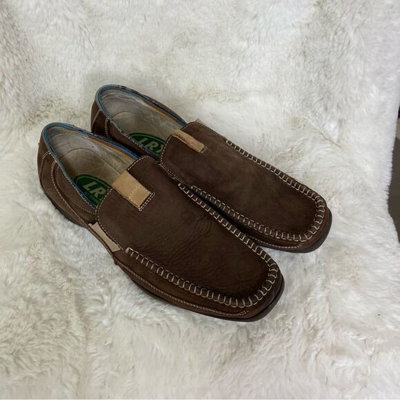 LRX brown leather comfort loafers shoes 8 main image 6